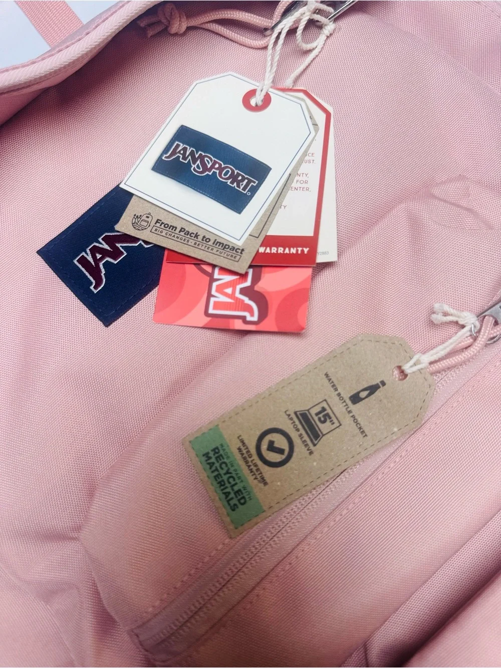 JanSport Main Campus Backpack – Misty Rose Pink
